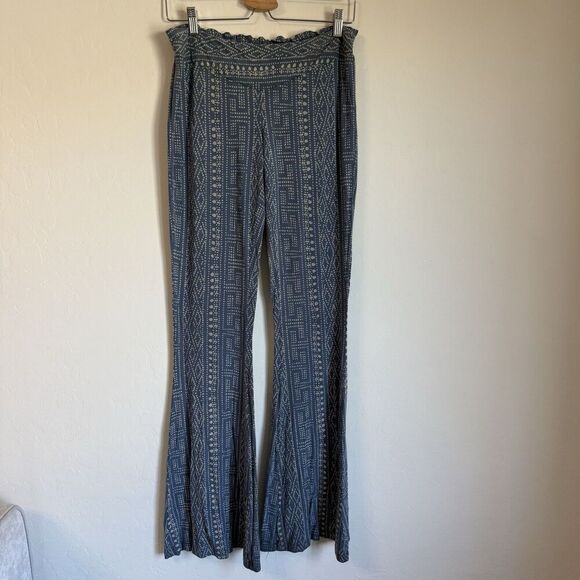Rip Curl Beachy Boho Aztec Flare Bell Bottom Pull On Pants Southwestern Festival - Picture 1 of 8